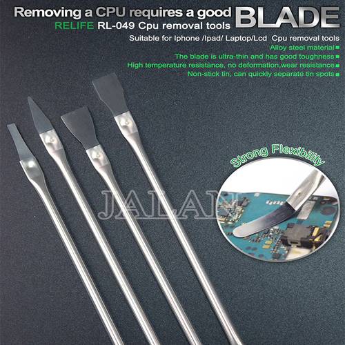 RELIFE RL-049 Professional CPU Removal Tool Disassemble Opening Pry Metal Rod for iphone ipad tablet lcd CPU open kit repair
