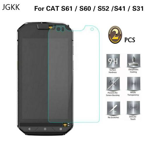 2.5D Tempered Glass For Caterpillar Cat S62 Pro S52 S60 S61 S41 S42 S31 S32 S42 H+ Screen Protector Front Protective Film