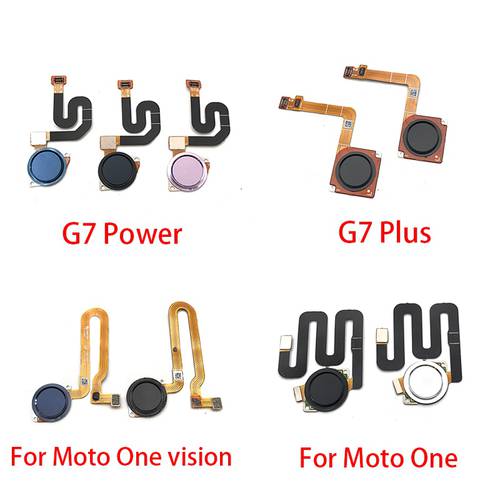 Fingerprint Sensor Home Return Key Menu Button Flex Cable For Motorola Moto G7 Plus / G7 G8 Power / One Vision Home Button