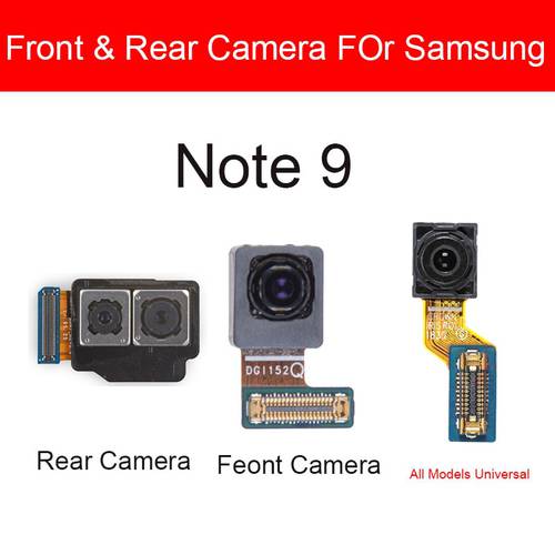 Front & Rear Main Camera For Samsung Galaxy Note 9 N960F N960U N960N Face ID Iris Recognition Scanning Camera Flex Cable Parts