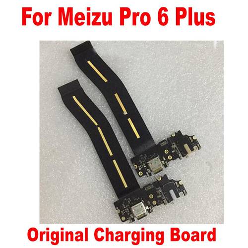 Original Full IC USB Dock Charging Port Microphone Jack Connector Flex Cable Charge Board For Meizu Pro 6 Plus / Pro 6S / Pro6