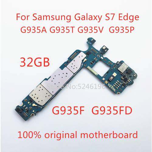 Apply to For Samsung Galaxy S7 edge G935A G935T G935V G935P G935F G935FD 32GB original unlocked motherboard replacement