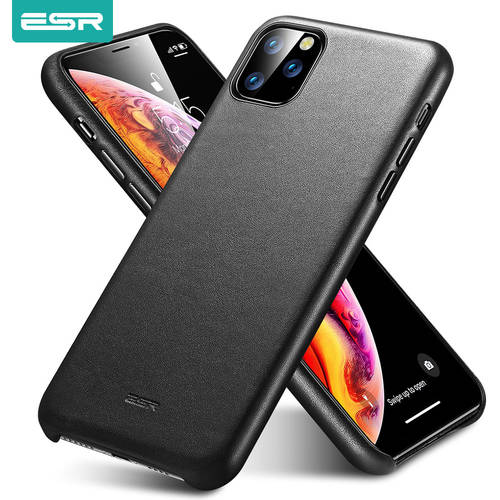 ESR for iPhone 11 Case Genuine Leather Case for iPhone 12 11 Pro Max Protective Cover Luxury Case for iPhone 11 Cow Leather