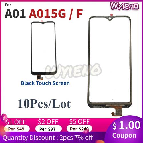 Wyieno For Samsung Galaxy A01 SM-A015F SM-A015G Touch Screen Digitizer Outer Glass Sensor Front Panel 10pcs/lot