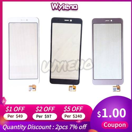 Wyieno Black/Golden For DEXP BS650 Touch Screen Digitizer Sensor  With Tracking Number