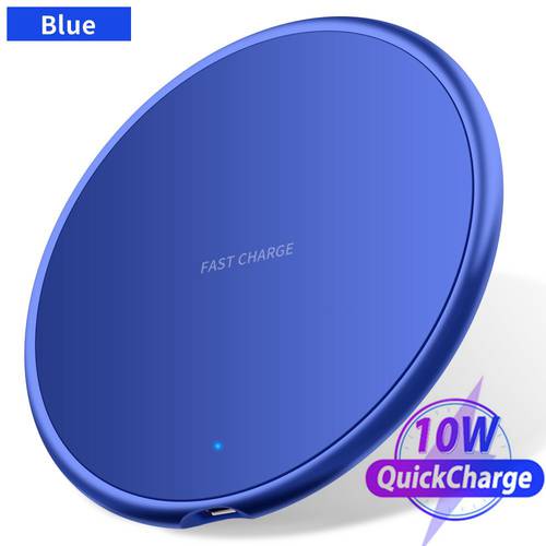 10W Fast Wireless Charger For iphone 11 8 Plus Qi Wireless Charging Pad For Samsung S10 Huawei P30 Pro Phone Charger Adapter