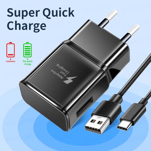 Fast Charger USB Charger Adapter USB Type C Cable For Samsung Galaxy A50 A51 A70 A71 S8 S9 S10 Plus Note 8 9 10 Plus S20 A30