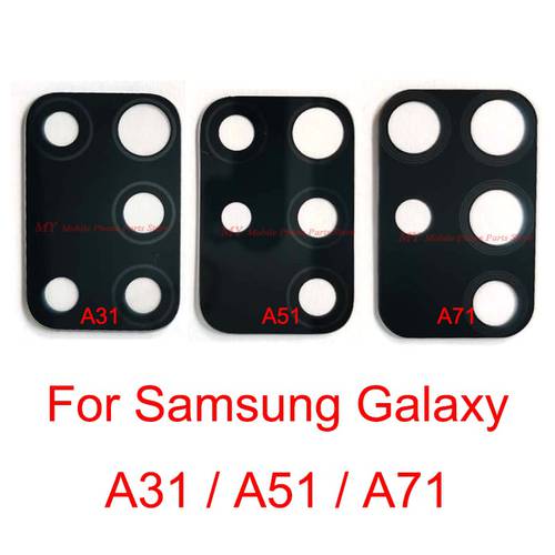 10 PCS New Rear Back Camera Glass Lens For Samsung Galaxy A31 A51 A71 Back Big Camera Lens Glass Cover With Sticker Repair Parts