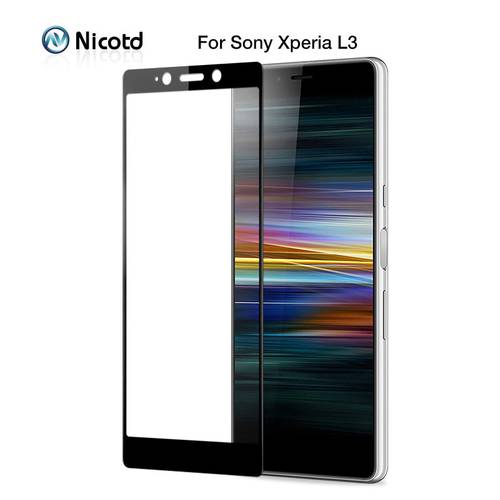 Full Cover Protective Glass On Sony Xperia L3 Screen Protector Glass for Sony Xperia L3 I3312, I4312, I4332,I3322 Tempered Glass