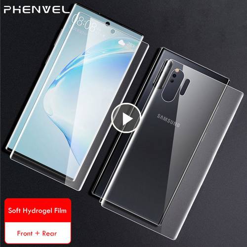 Gel Protective Film For Samsung Galaxy Note 10 Lite TPU Screen Protector For Galaxy Note 10 Plus 9 8 Full Cover Hydrogel Film