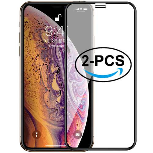 2Pcs Tempered Glass for iPhone 11 Pro Max 11 6 6S Plus 7 8 Plus Screen Protector for iPhone Xr Xs Max X 11 pro 6 6S 7 8 Plus