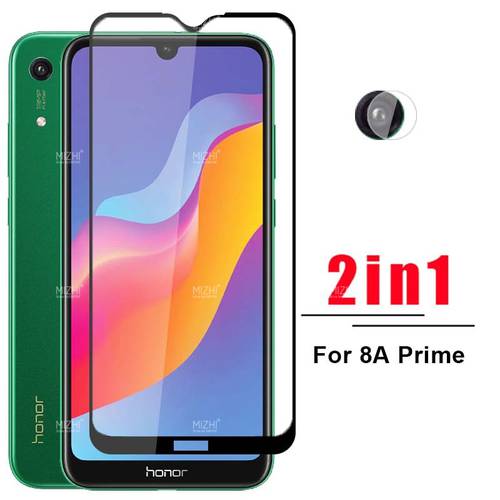 2 in 1 camera protector for huawei honor 8a prime protective glass on huwei honer honar 8a 8 a prime safety glasses film 6.09&39&39