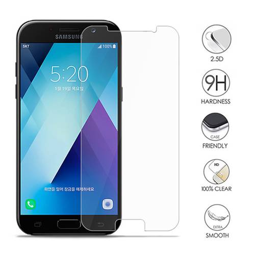 9H hardness Protection Glass On For Samsung Galaxy A3 A5 A7 J3 J5 J7 2015 2016 2017 2018 Version Tempered Screen Protector Film