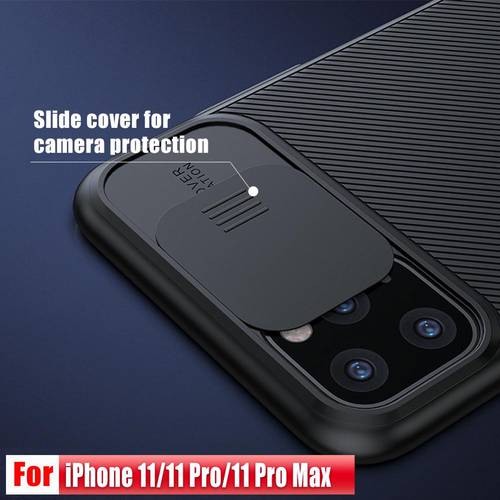 For iPhone 11 Pro Max Case NILLKIN CamShield Case Slide Camera Cover anti-skidding dust-proof Anti-Fingerprints For iPhone 11