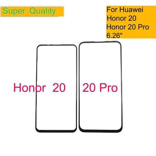 10Pcs/Lot For Huawei Honor 20 YAL-L21 Touch Screen Panel Front Outer Glass For Honor 20 Pro LCD Lens With OCA