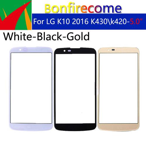 10Pcs\lot Touch Screen For LG K10 2016 K410F M2 K430T K420N K430DS Front Glass Panel Outer Glass Lens LCD Glass Replacement