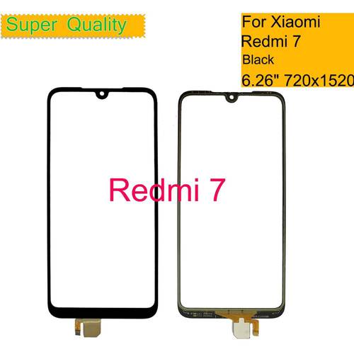 10Pcs/Lot Original For Xiaomi Redmi 7 Touch Screen Digitizer Touch Panel Sensor Front Outer Glass Redmi 7 LCD Glass Replacement