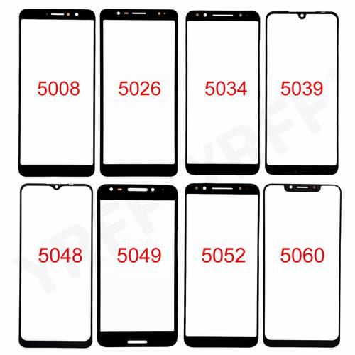 For Alcatel 5008 5026 5034 5039 5048 5049 5052 5060 Front Screen Glass Panel (No touch Screen) Outer Glass Cover Panel