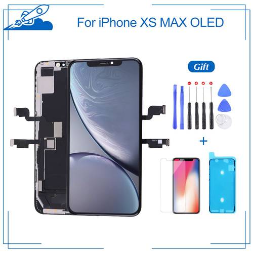 AAA+++ For iPhone XS Max OLED With 3D Touch Digitizer LCD Screen Assembly No Dead Pixel Replacement Display True Tone Supported