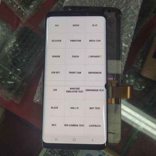 Big dot burn line AMOLED Test For Samsung Galaxy S9 G960 Lcd Display and For S9 Plus G965F Touch Screen Digitizer LCD Display