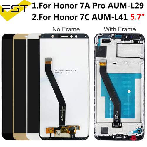 5.7&39&39For Honor 7A Pro LCD Display Touch Screen Digitizer+Frame For Huawei Honor7A Pro Display Honor 7C AUM-L33 AUM-L29 AUM-L41