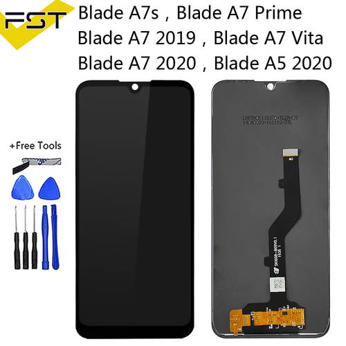 For ZTE Blade A5 A7 2020 LCD Display Touch Screen Digitizer Com For ZTE Blade A7s A7010 A7S 2020 A7020 LCD Sensor A7 2019 A7000
