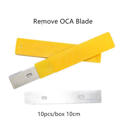 10pcs/box Blade For Mobile Phone LCD OCA Glue Adhesive Polarizer Film Remove Blade Soldering Iron Copper Head Tools Set