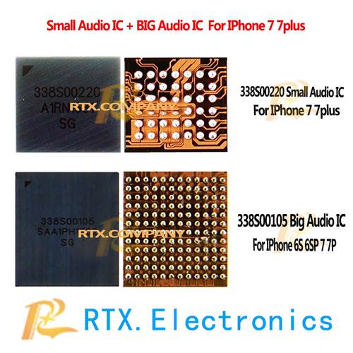 338S00220 338S00105 For IPhone 7 7Plus 7P U3502 U3101 Small Audio IC Big Audio Controller Microphone Sound Speaker Amplier Chip