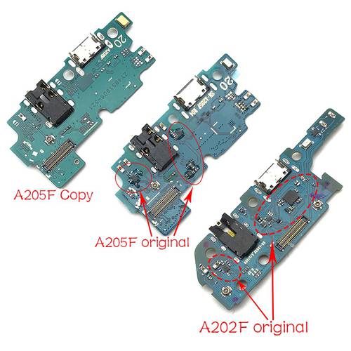 Original For Samsung Galaxy A20E A202F A202 Dock Charger Connector Board USB Charging Board Port Mainboard Main Flex Cable