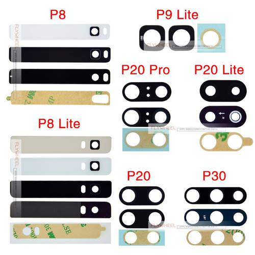 1pcs New Rear Back Camera Glass Lens Bezel Cover Holder For HuaWei P8 Lite P9 Lite P20 Lite P20 P30 Pro With 3M Sticker