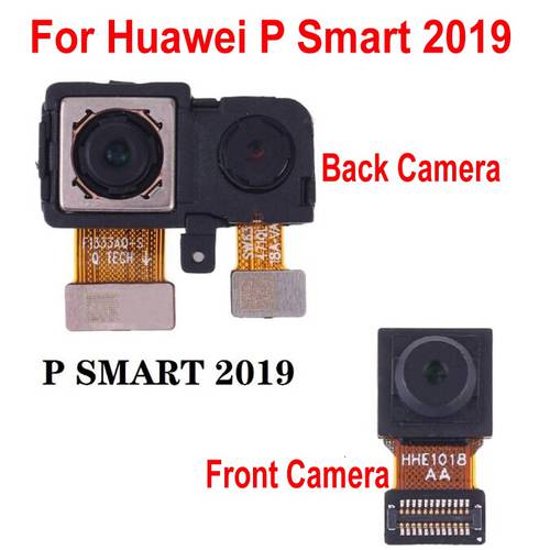 Best Quality Tested Working Small Facing Front / Big Main Rear Back Camera For Huawei P Smart 2019 Phone Flex Cable Parts