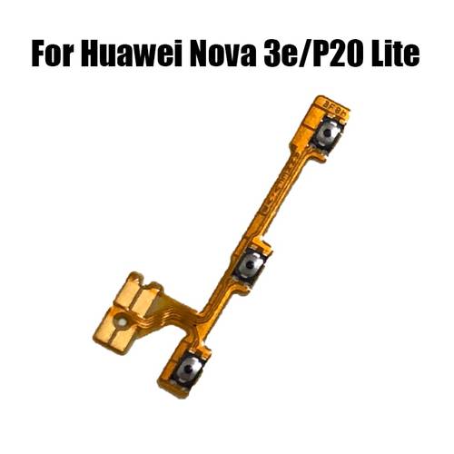 Switch ON/OFF Volume Ribbon Power Button Flex Cable Replacement Parts + Tracking For Huawei Nova 3E / P20 Lite
