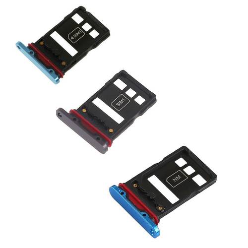 OEM SIM Micro SD Card Tray Holder Replacement For Huawei P30 Pro Black Cyan Blue Color