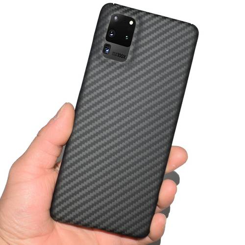 Real Aramid Fiber Case for Samsung Galaxy S20 Plus Cover Full Protection Carbon Fiber Pattern For Samsung S20 Ultra S20 Case