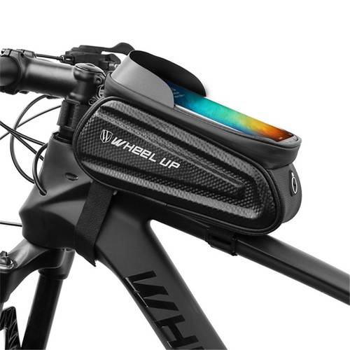 7 Inch MTB Bike Bag Waterproof Front Bicycle Cycling Bag EVA Touchscreen Hard Shell Frame Bag Bicycle Top Tube Handlebar Pack