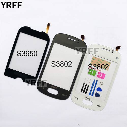 Touch Screen For Samsung Rex 70 S3802 S3650 S3650C Touch Screen Digitizer Touch Panel Replacement Front Glass Lens Sensor