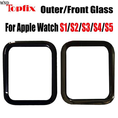 For AP Watch Series 1 2 3 4 5 Outer Glass Front Glass screen Panel Replacement For Watch Series 1 2 3 4 5 Front Glass
