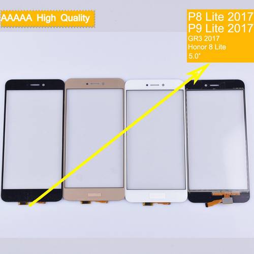 10Pcs/Lot For Huawei P9 Lite 2017 PRA-LX1 Nova Lite GR3 P8 Lite 2017 Touch Screen Panel Sensor Digitizer Glass Replacement