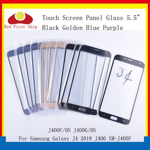 10Pcs/lot Touch Screen For Samsung Galaxy J4 2018 J400 SM-J400F J400F/DS J400G Touch Panel Front Outer J400 LCD Glass With OCA