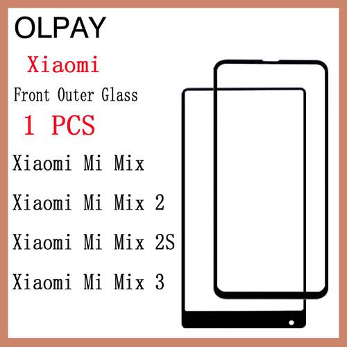 Touch Glass For Xiaomi Mi Mix / Mi Mix 2 / Mi Mix 2S / Mi Mix 3 Front Touch Screen Panel LCD Display Glass Cover Lens Repair