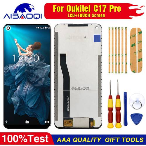 New original Touch Screen LCD Display LCD Screen For Oukitel C17 pro C19 C19 Pro Replacement Parts + Disassemble Tool