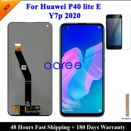 Tested LCD Display Screen For Huawei P40 Lite E LCD For Huawei Y7p 2020 LCD Screen Touch Digitizer Assembly
