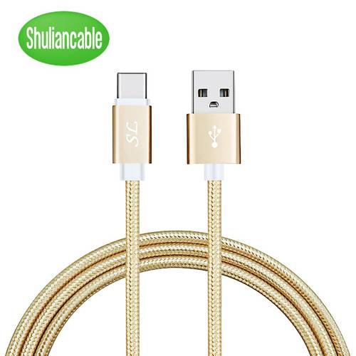 10pcs/lot 1m 1.5m 2m USB Type C Cable braided Data Fast Charger Cable For Type-C Mobile Phone Charging Wire USB C Cable