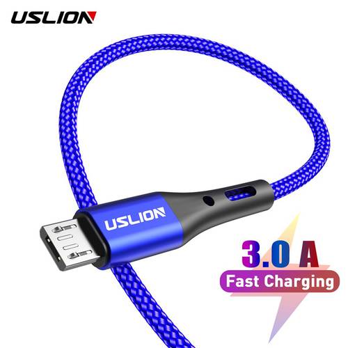 USLION 3m Micro USB Cable Fast Charging Android Mobile Phone Data Cable For Xiaomi Redmi Note 5 Pro Micro Charger for Samsung S7
