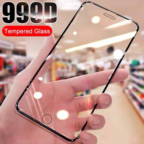 999D Full Cover Edge Tempered Glass on the For iPhone 7 8 Plus SE 2020 Glass Screen Protector For iPhone 8 7 6 6S Plus Film Case