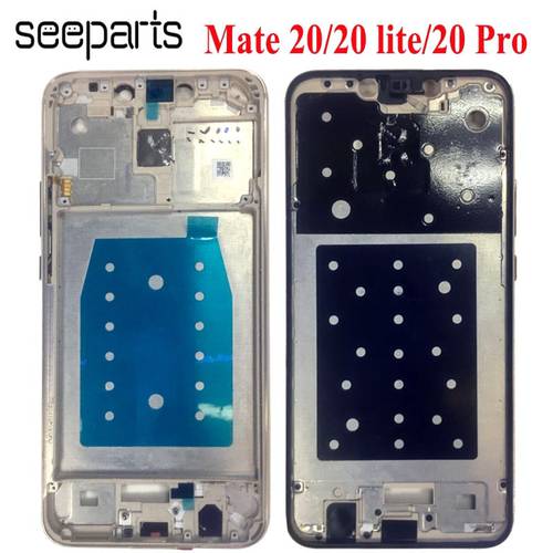 For Huawei Mate 20 Pro Middle Frame Front Bezel Frame Faceplate Housing Case Mate 20 Lite Middle Frame Replacement Parts