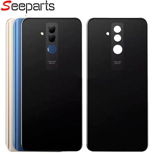 Tested Huawei Mate 20 Lite Back Battery Cover Glass Housing Door Case With Lens For Huawei Mate 20 Lite Rear Housing Glass