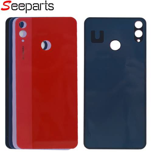 For HUAWEI Honor 8X Battery Cover Rear Glass Door Housing Case Back Panel For HUAWEI Honor 8X Battery Cover + Adhesive