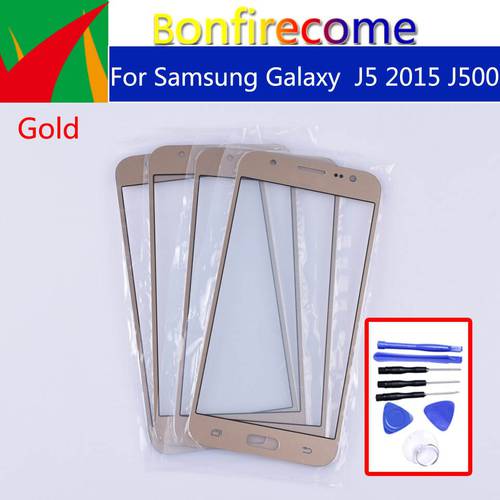 J500 For Samsung Galaxy J5 2015 J500 J500H J500FN J500F J500M SM-J500F LCD Front Outer Glass Touch Screen Lens Replacement 5.0