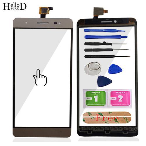 Touch Screen Front Glass For Senseit E500 Touch Screen Glass Digitizer Panel Lens Sensor 5.5&39&39 Mobile Phone Tools Adhesive